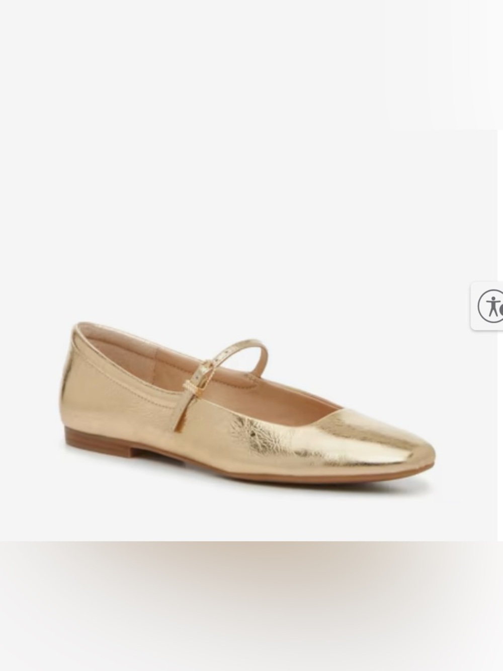 Dolce Vita Metallic Gold Mary Jane Flats